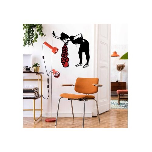Wallity zidna dekoracija Banksy 12, 63x61cm, Crna Cene