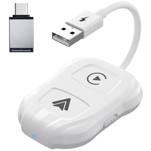  TechAdro Carplay Wireless Adapter za auto IOS 2 u 1 USB, Type C beli Cene
