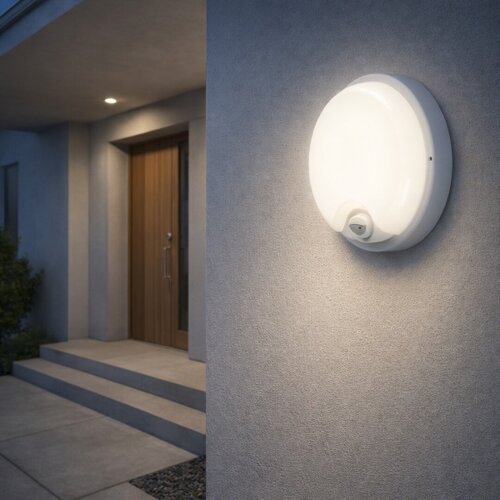 Rabalux 77214 - LED spolja&amp;scaron;nje zidno svetlo sa senzorom LONATO LED/18W/230V IP65 belo Slike