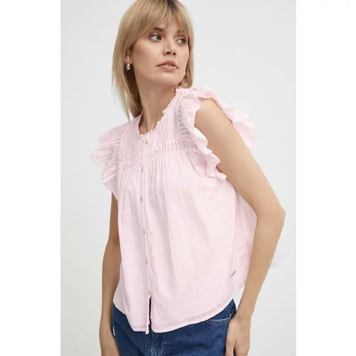 PepeJeans Košulja DAKOTA za žene, boja: ružičasta, regular, PL304822