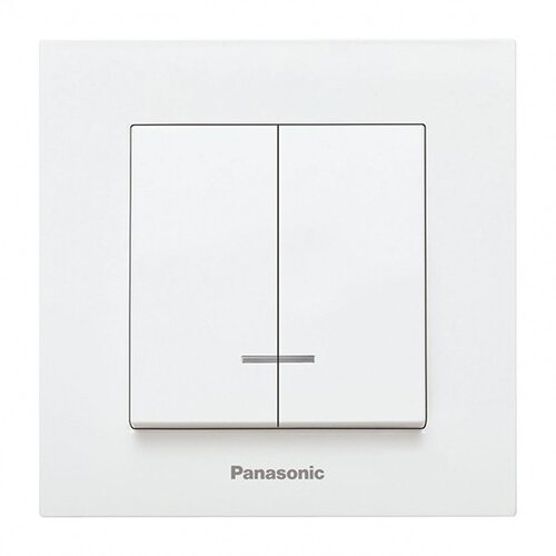 Panasonic Serijski prekidač beli sa tinjalicom vijčani 10A 250V WKTC0010-2WH EU4 Karre Plus Cene