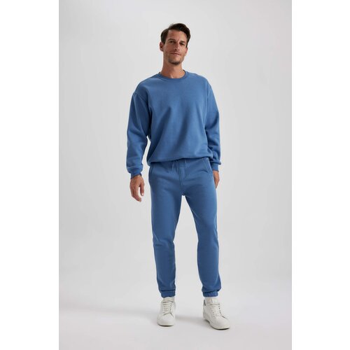 Defacto Standard Fit Rib Hem Thick Sweatshirt Fabric Sweatpants Slike