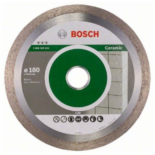 Bosch dijamantska rezna ploča best for ceramic 2608602635, 180 x 25,40 x 2,2 x 10 mm Slike