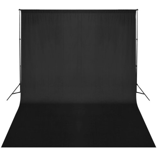 VidaXL Podporni sistem za ozadje 500 x 300 cm črne barve Slike
