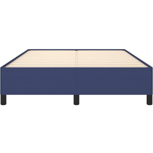  Okvir za krevet bez madraca plavi 140 x 190 cm od tkanine Slike