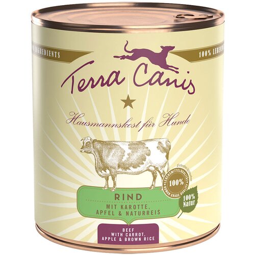 Terra Canis 6 x 800 g - Govedina s korenjem, jabolkom in naravnim rižem Cene