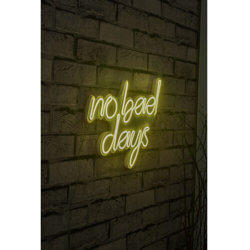 Wallity Dekorativna plastična LED rasveta No Bad Days Yellow Slike