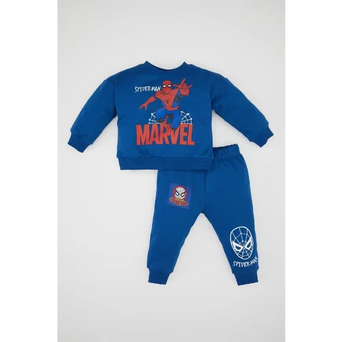 Defacto Baby Boy Marvel Comics Thin Sweatshirt Tracksuit Bottom 2-Piece Set