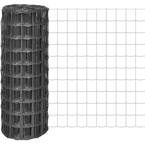 vidaXL Evro ograja iz jekla 25x1 m siva, (20831363) Cene