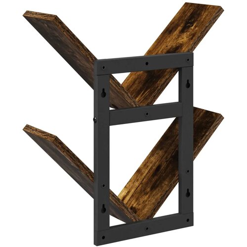  Floating polica za zid 2 kom. Dimljeni hrast 43 x 15 x 47 cm - Dimljeni hrast 2 Slike