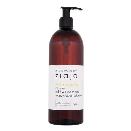 Ziaja Baltic Home Spa Vitality Shower Gel & Shampoo 3 in 1 gel za prhanje za obraz, telo in lase 500 ml za ženske