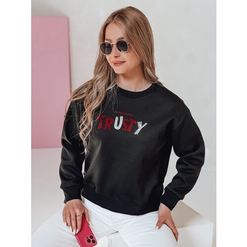 DStreet Bluza damska oversize z haftem SOFTRUS czarna Cene