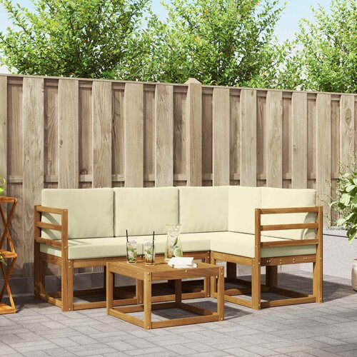  Set vanjskih sofa 5 kom. Prirodna i krem Cene