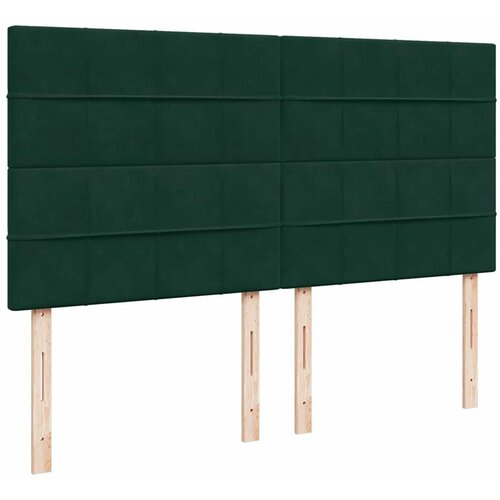  Krevet s oprugama i madracem tamnozeleni 200x200 cm bar&amp;scaron;unasti Slike