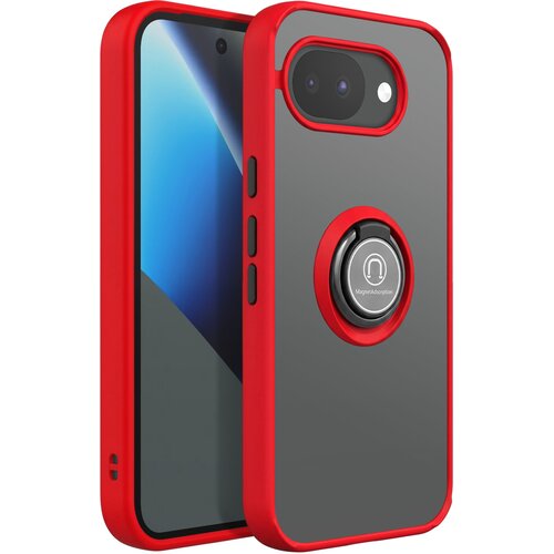 AVIZAR Ovitek z Obročkom za Google Pixel 10a Ojačana Za&scaron;čita z Magnetnim Nosilcem, Rdeča, (5000274938) Cene