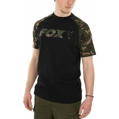 Fox Fishing Majica Raglan T-Shirt Black/Camo M