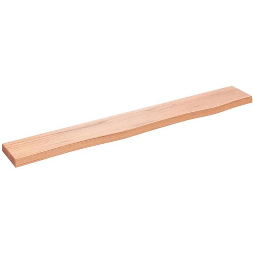  Polica svjetlosmeđa 80 x 10 x 2 cm od obrađene hrastovine Slike