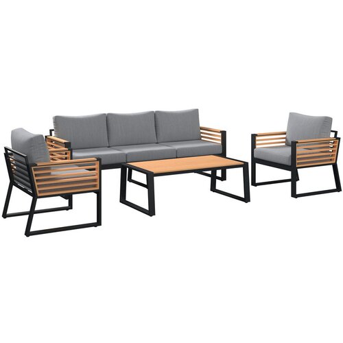 Ambia Garden LOUNGE GARNITURA tikovina aluminij Slike