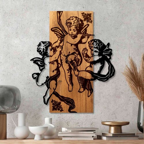 Wallity zidna dekoracija eros team, 49 x 58x 3 cm, smeđa Cene