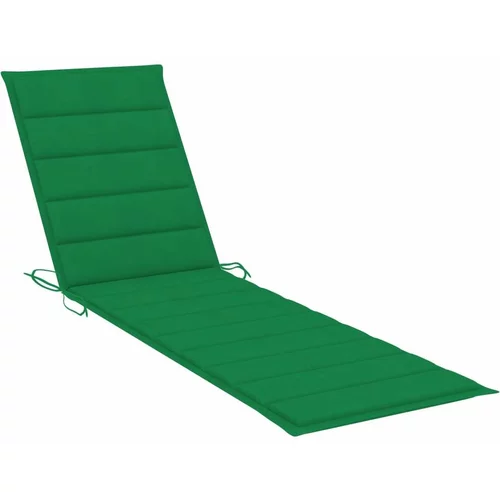 Jastuk za ležaljku zeleni 200 x 50 x 3 cm od tkanine Oxford