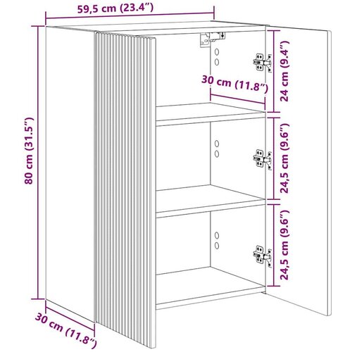  zidni ormar Zidne Betonski sivi 59 5 x 31 x 80 cm Slike