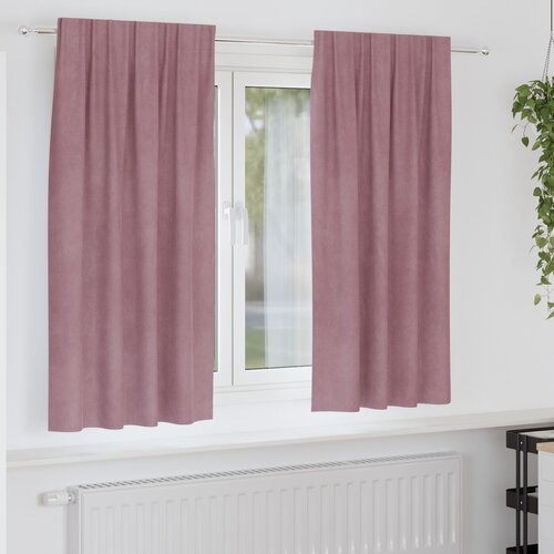 vidaXL Zavese Temno roza Poliester 140 x 175 cm Dekorativni vložki Cene