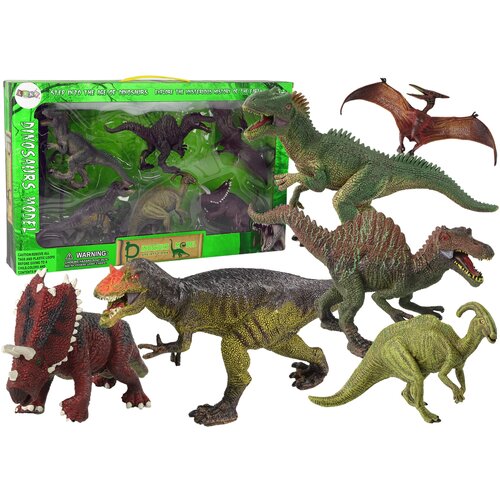  Dinosaur set of 6 pieces Large Model Figures Prehistoric World Slike