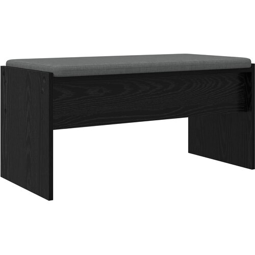  Klupa za hodnik s jastukom Crni hrast 83 x 38 x 40 cm Slike