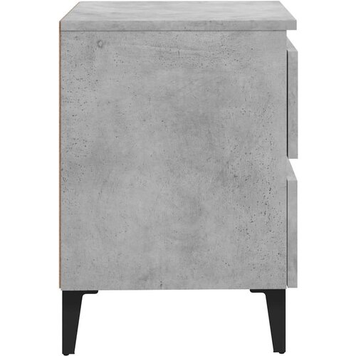  Noćni ormarići 2 kom siva boja betona 40x35x50 cm od iverice Slike