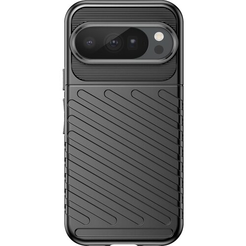 AVIZAR Ovitek za Pixel 10 / 10 Pro Serija Thunder en Silikon s črtastim dizajnom, Črna, (5000274168) Cene