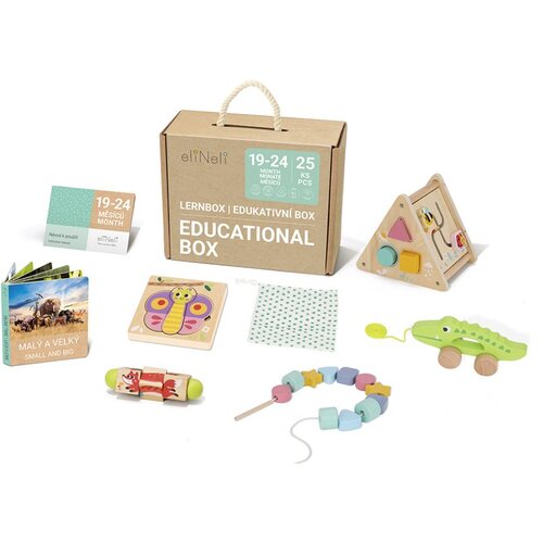 EliNeli Educational Box 19-24 m+ set igračaka od drva Slike