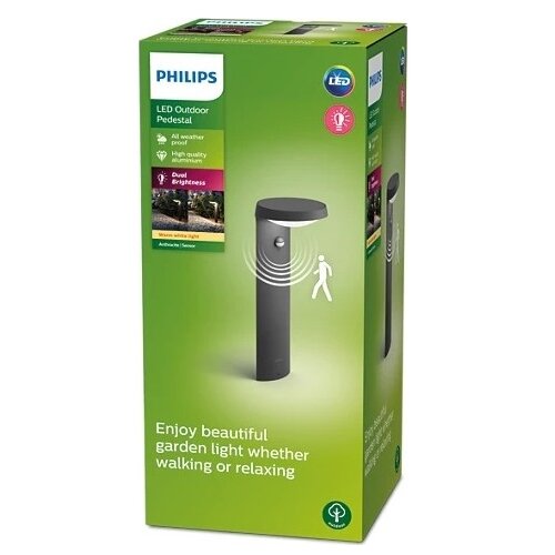 Philips LED spoljna lampa sa senzorom TYLA LED/9W/230V 2700K IP44 Slike