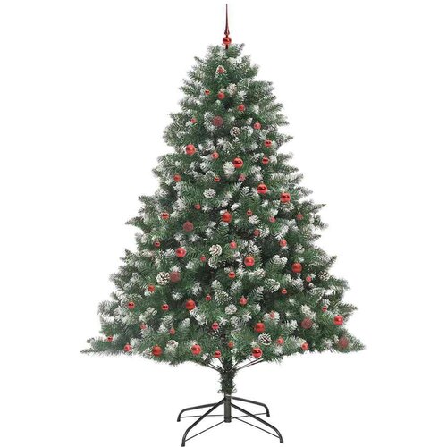 VidaXL Umjetno božićno drvce s stalakom Zelena 160 x 160 x 240 cm Slike