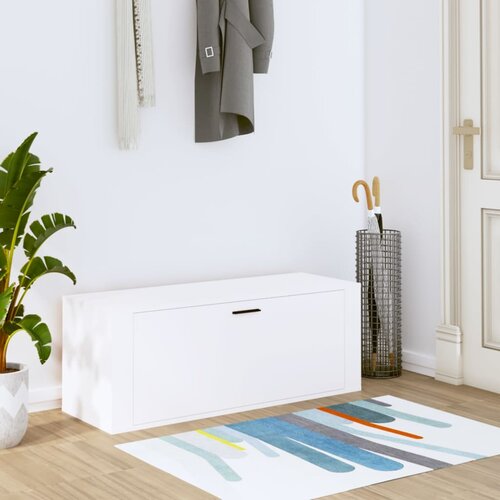 vidaXL Ormarić za cipele bijeli 100 x 35 x 38 cm od konstruiranog drva Cijene