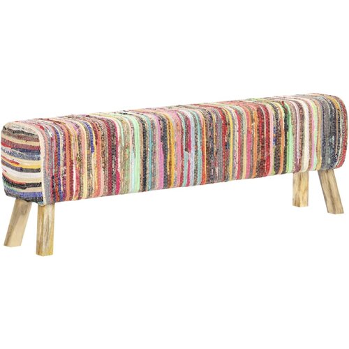 VidaXL Klop 160 cm večbarvna chindi blago, (20955172) Slike
