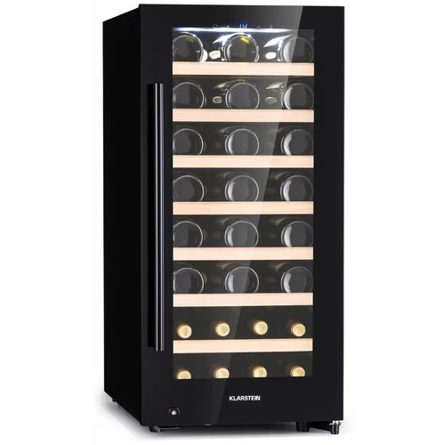 Klarstein Barossa 38 Uno, hladilnik za vino, 1 cona, 94 litrov/38 steklenic, zaslon na dotik
