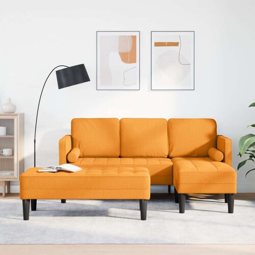  2 dijelni sofa set s jastucima tamno žuta tkanina Cijene