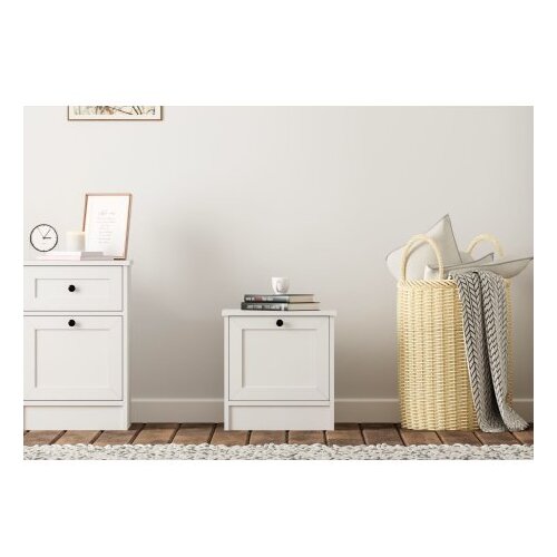 Hanah home Noćni ormarić Rb-168-02, 45x45x40 cm, Bijela Cene