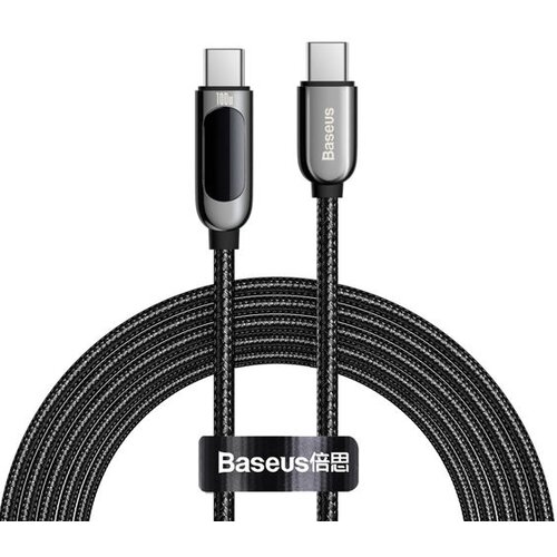 Baseus Kabel USB-C &amp;rarr; USB-C QC PD 100W 2m Display Crni, (6953156206595) Slike