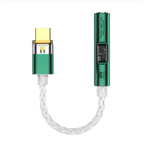 INF BA23 USB-C na 3,5 mm avdio vtičnico z vgrajenim DAC-om Green, (21838500) Cene
