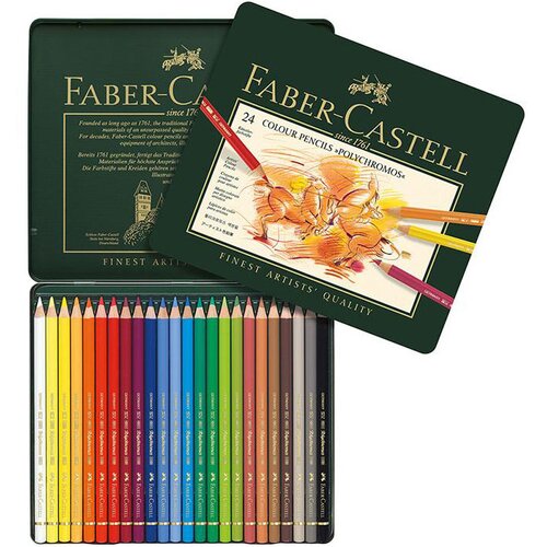 Faber-Castell Barvice Faber-Castell Polychromos, 24 kosov Slike