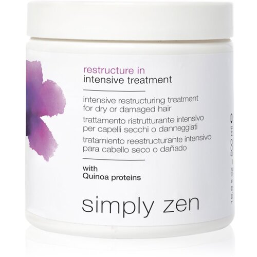 Simply Zen Restructure In Intensive Treatment intenzivna nega za suhe in poškodovane lase 500 ml Cene