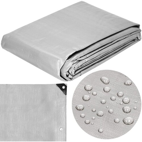  Springos&amp;reg; Cerada Protiv Ki&amp;scaron;e - Siva/Crna 3 x 5 m Slike