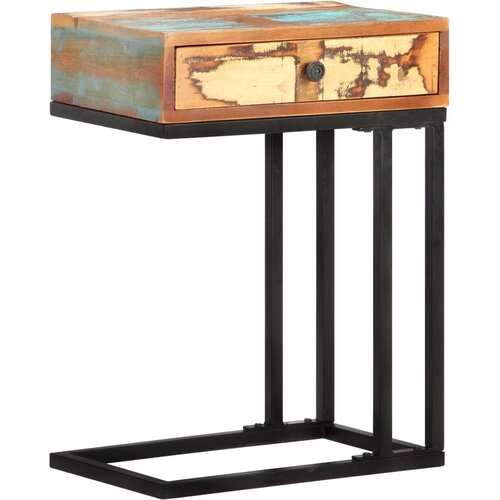 VidaXL Bočni stolić U-oblika 45 x 30 x 61 cm masivno obnovljeno drvo Slike