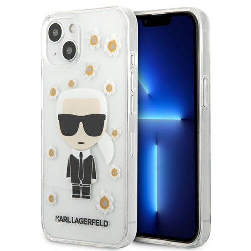 Karl Lagerfeld originalen ovitek KLHCP13MHFLT za iphone 13 6.1 prozorna flower zaščita - karls full body Cene