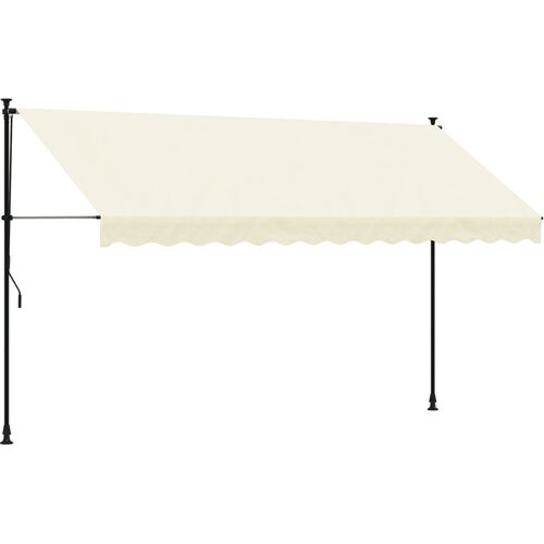 Maison Chic Zložljiva tenda - Senčniki krem 350x150 cm tkanina in jeklo, (22038910) Cene