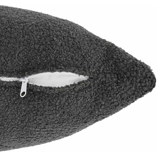  Presvlaka za jastuk 12 pcs HEERLEN Tamnosiva 40 x 80 cm Boucl&amp;eacute; Slike
