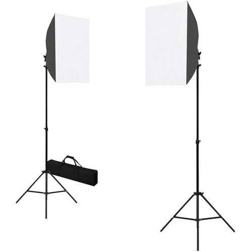  Komplet fotografske opreme sa svjetlima softbox i pozadinom Slike