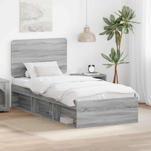  Konstrukcija postelje z vzglavjem Siva Sonoma 90 x 200 cm, (5000121035) Cene
