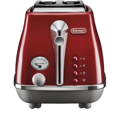 DeLonghi Toster ICONA CAPITALS rdeč z 2 režama in 900 W, (5000118909) Cene